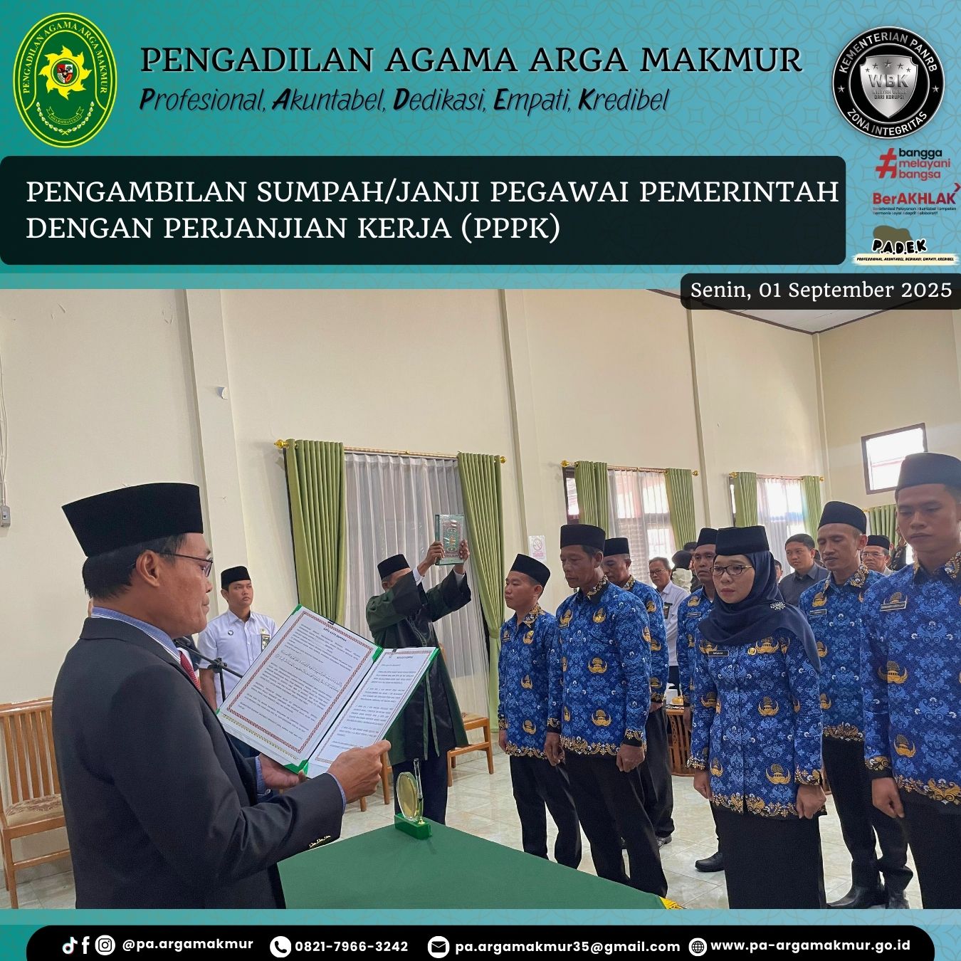 010925 Pengambilan Sumpah PPPK 3