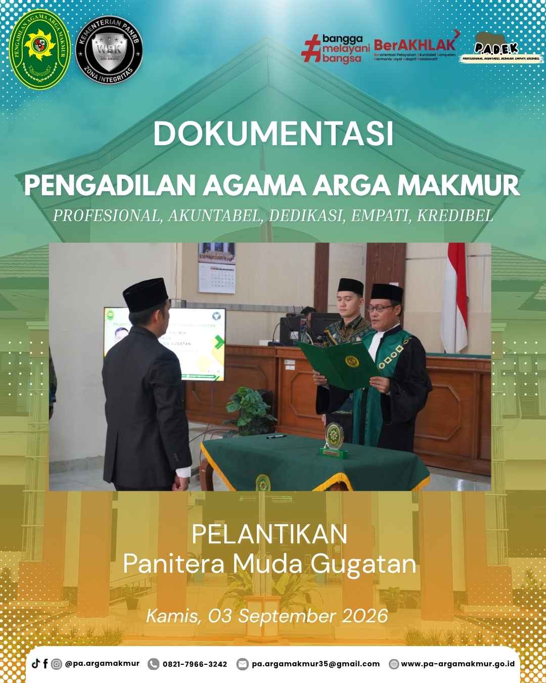 030926 Pelantikan Panmud Gugatan 1