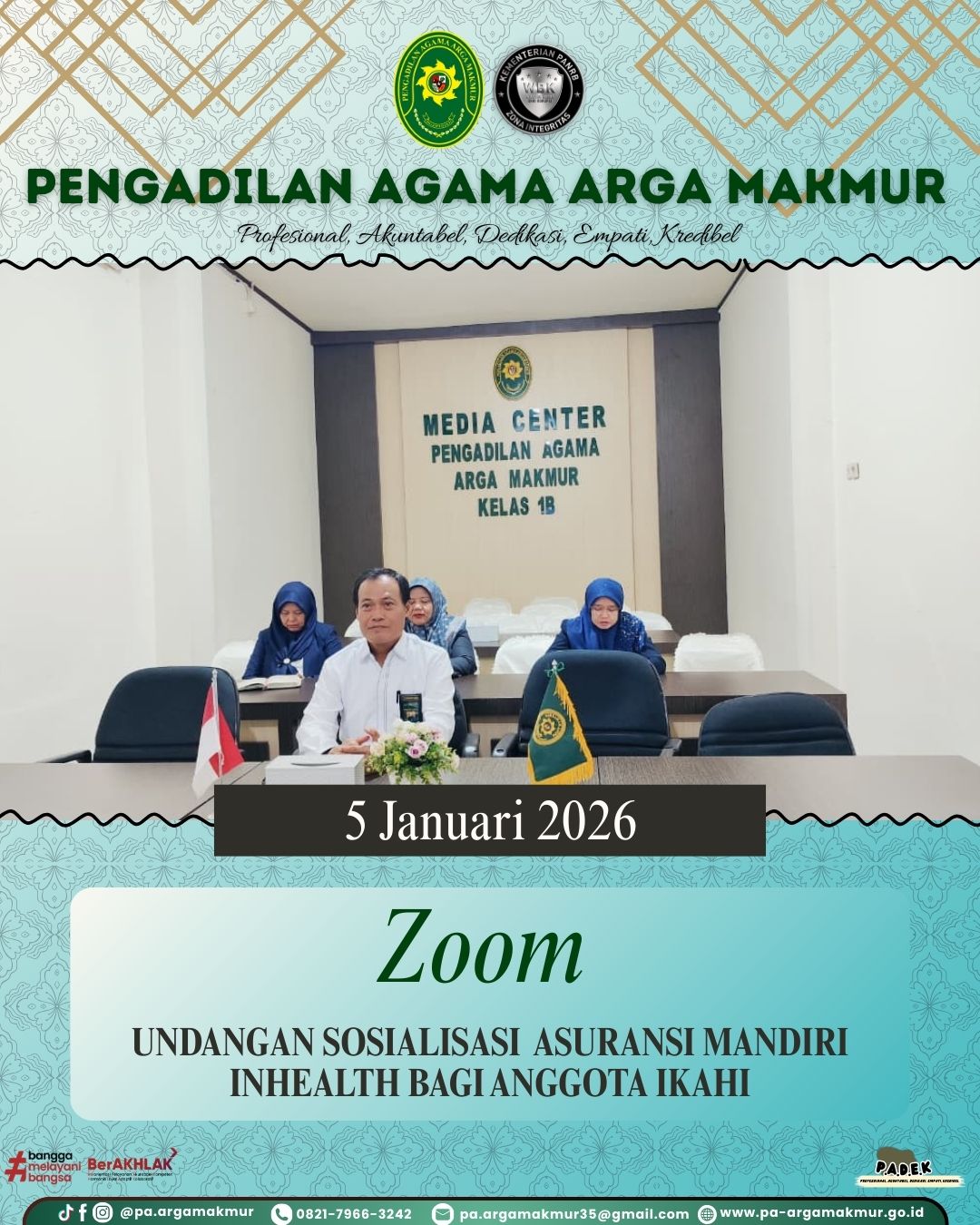 050126 Undangan Sosialisasi Asuransi Mandiri Inhealth bagi Anggota IKAHI 1