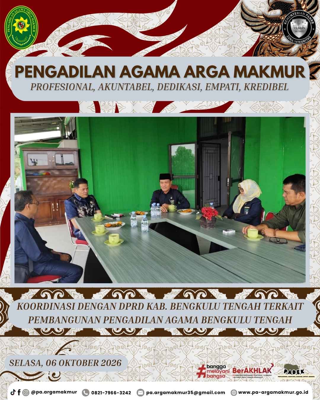 061026 Rapat Koordinasi ke DPRD Benteng terkait Pembentukan PA Benteng 1