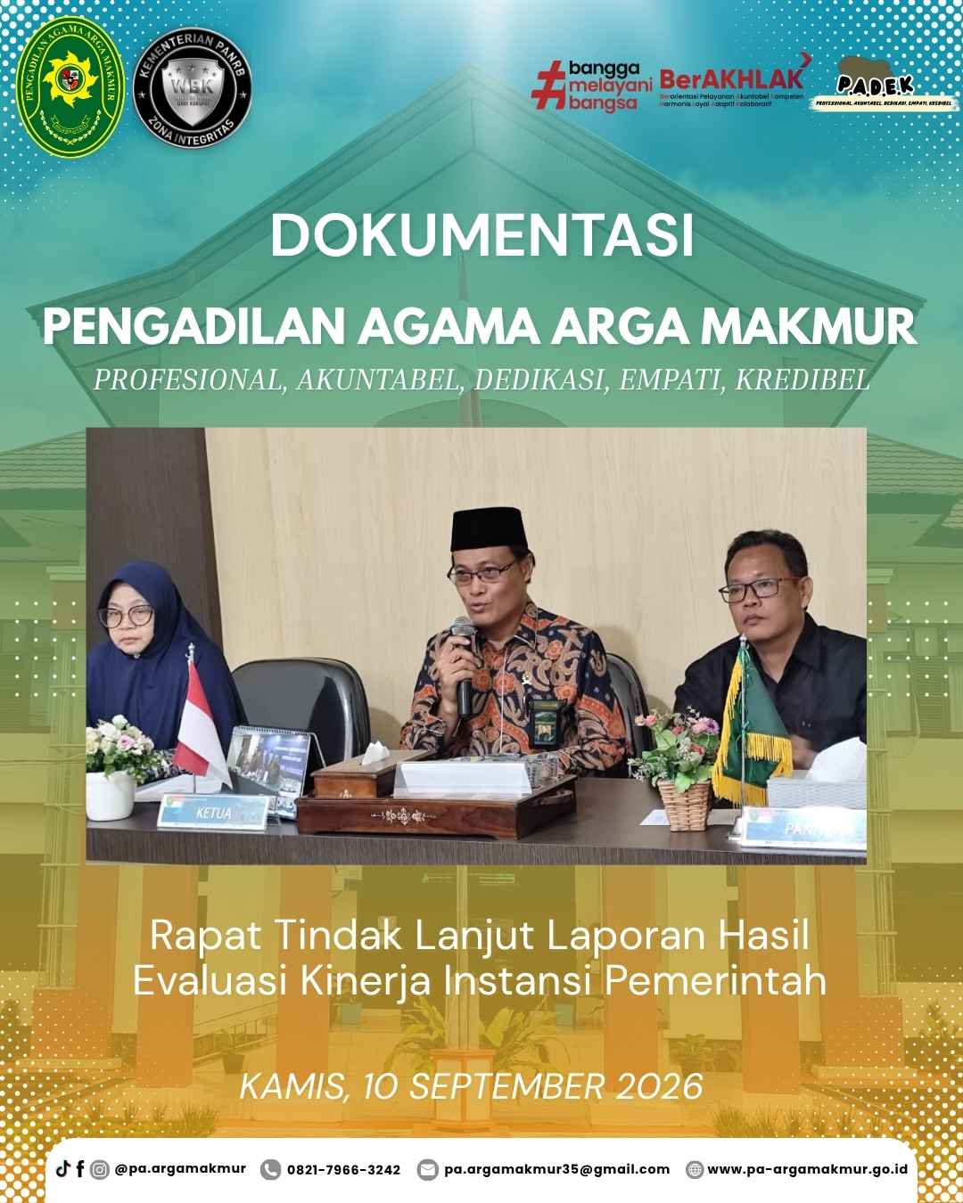 100926 Rapat TLHE Kinerja Instansi Pemerintah 1