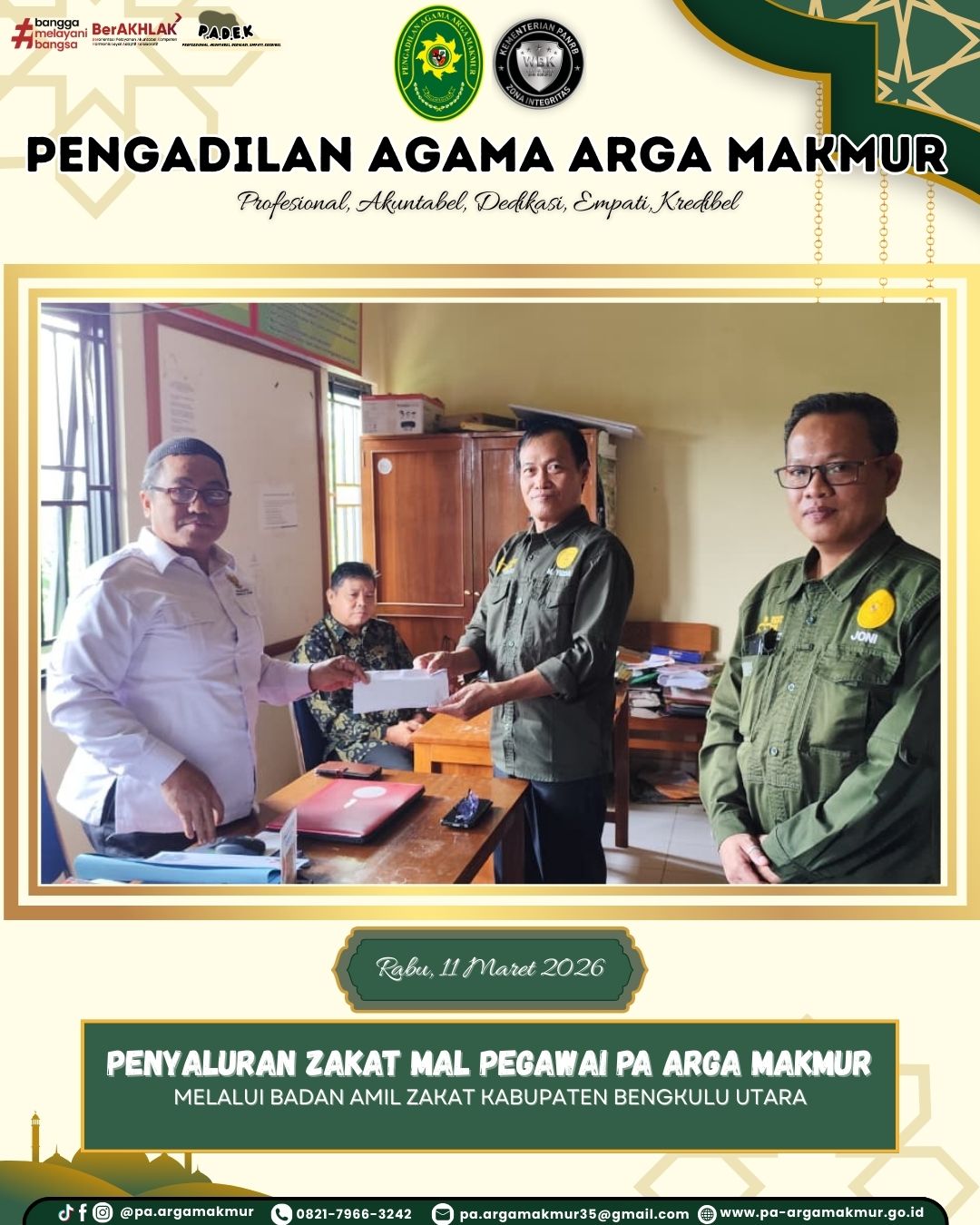 110326 Penyaluran Zakat Mal 1