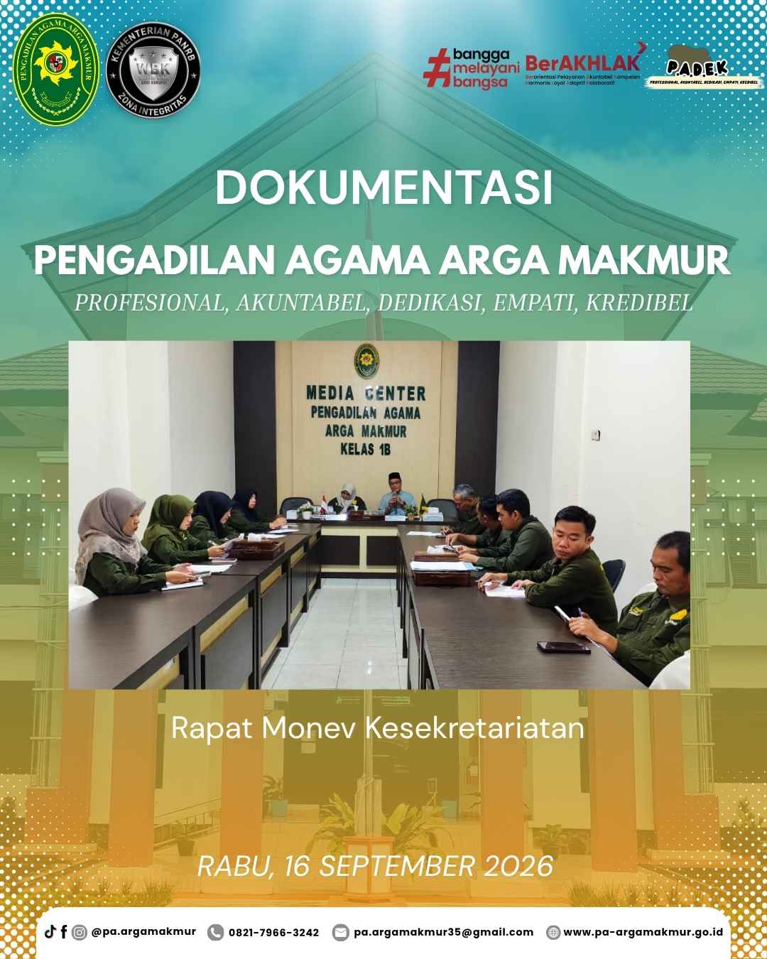 160926 Rapat Monev Kesekretariatan 1