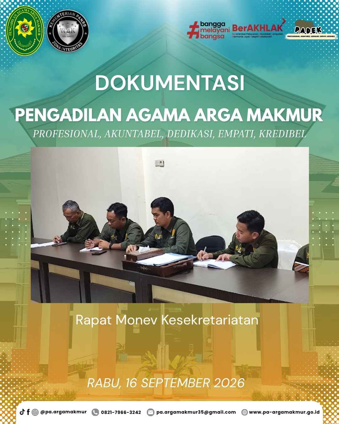 160926 Rapat Monev Kesekretariatan 2