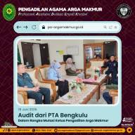 Audit PTA Bengkulu Dalam Rangka Mutasi Ketua PA Arga Makmur