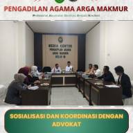 PA Arga Makmur Gelar Sosialisasi dan Koordinasi Bersama Advokat Bengkulu Utara