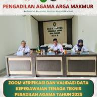 Verifikasi dan Validasi Data Kepegawaian Tenaga Teknis Peradilan Agama Tahun 2025