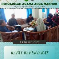 Rapat Tim Baperjakat Digelar di Ruang Kerja Wakil Ketua PA Arga Makmur