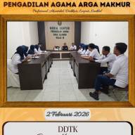 Bagian Kepaniteraan PA Arga Makmur Melaksanakan Diklat di Tempat Kerja (DDTK)