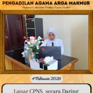 Lima CPNS PA Arga Makmur Mengikuti Pelatihan Dasar Secara Daring