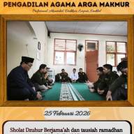 PA Arga Makmur Laksanakan Dzuhur Berjamaah dan Tausiah Ramadhan 1447 H