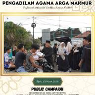 Public Campaign Pembangunan Zona Integritas Menuju WBBM Pengadilan Agama Arga Makmur