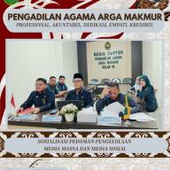 Perkuat Tata Kelola Publikasi, PA Arga Makmur Ikuti Sosialisasi Pedoman Pengelolaan Media Massa dan Media Sosial