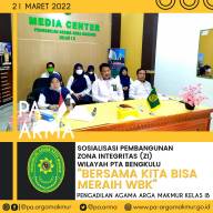 Sosialisasi Pembangunan Zona Integritas (ZI) Wilayah PTA Bengkulu